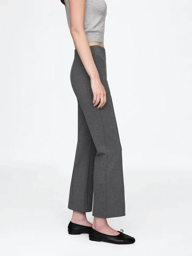 Pantalones cortos de talle alto de punto doble