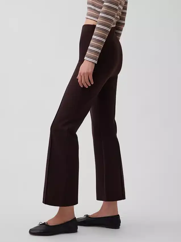Pantalones cortos de talle alto de punto doble