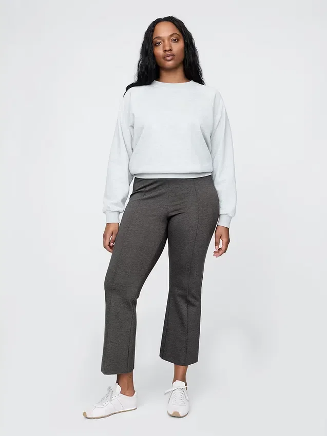 Pantalones cortos de talle alto de punto doble