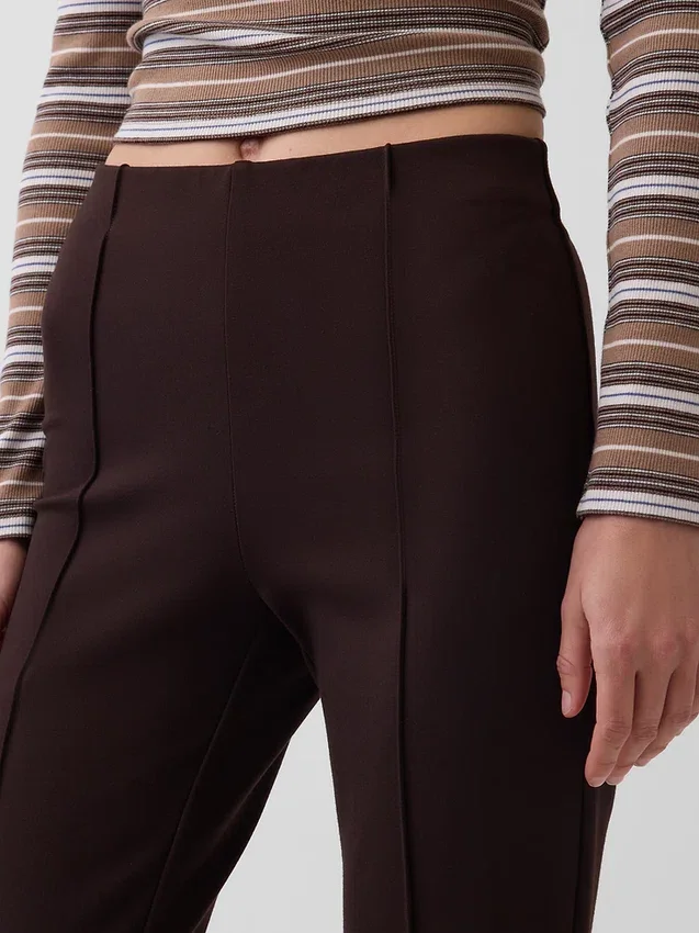 Pantalones cortos de talle alto de punto doble