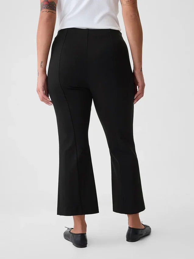 Pantalones cortos de talle alto de punto doble
