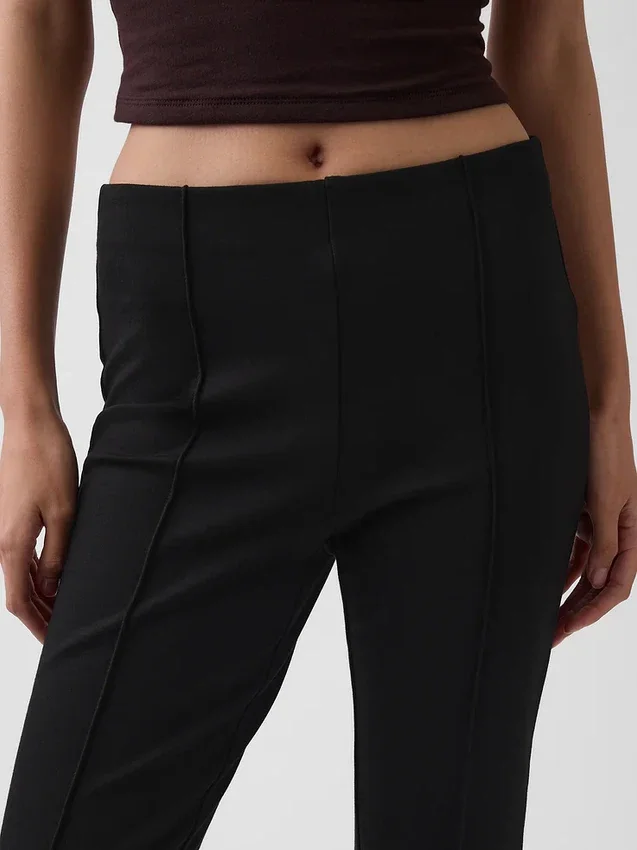 Pantalones cortos de talle alto de punto doble