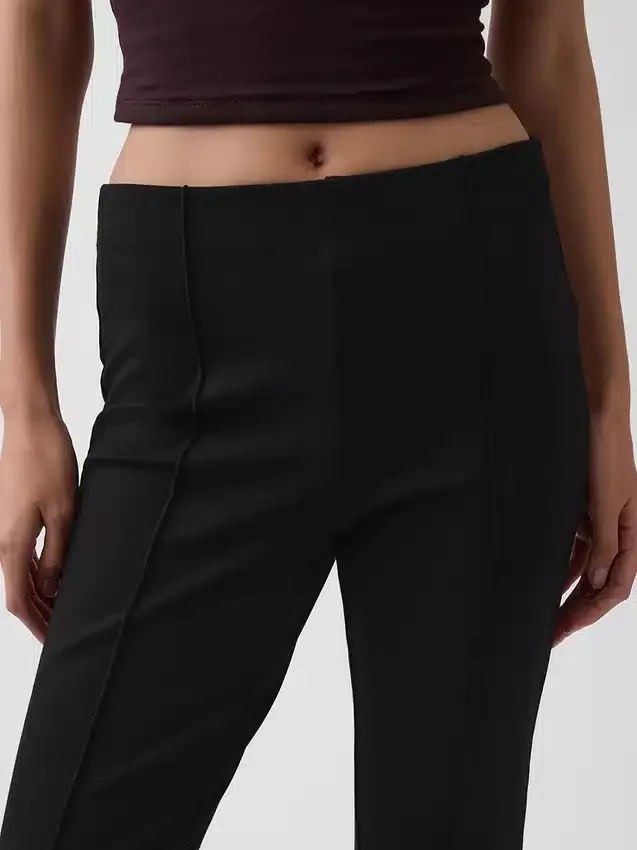 Pantalones cortos de talle alto de punto doble