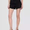 Pantalones cortos de talle medio ultrasuaves y holgados con bajo recortado de 4"