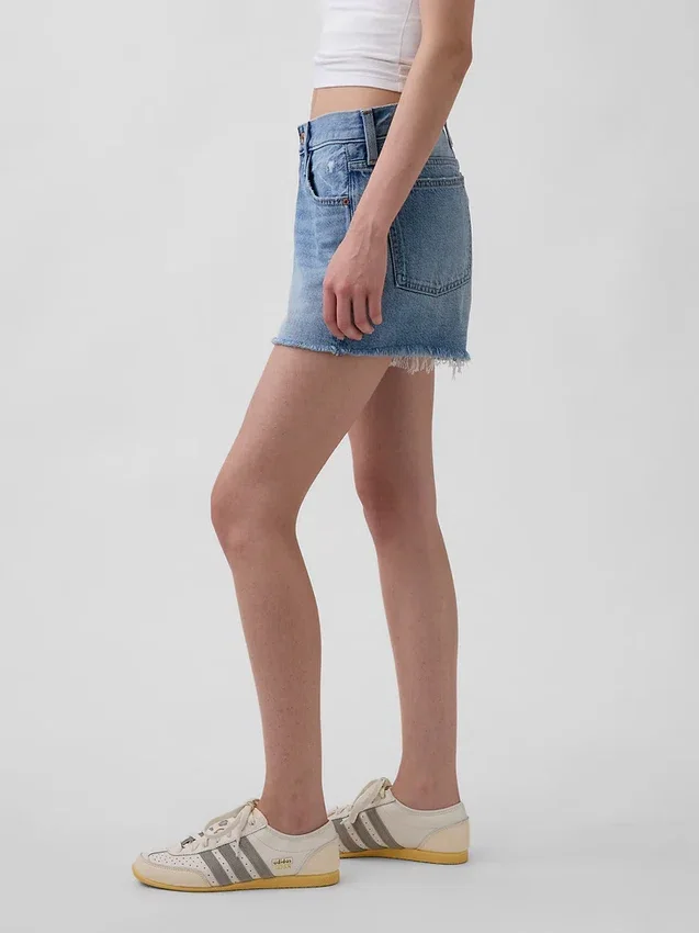 Pantalones cortos de talle medio ultrasuaves y holgados con bajo recortado de 4"