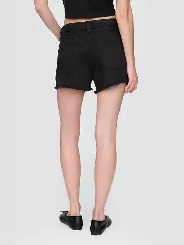 Pantalones cortos de talle medio ultrasuaves y holgados con bajo recortado de 4"
