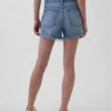 Pantalones cortos de talle medio ultrasuaves y holgados con bajo recortado de 4"