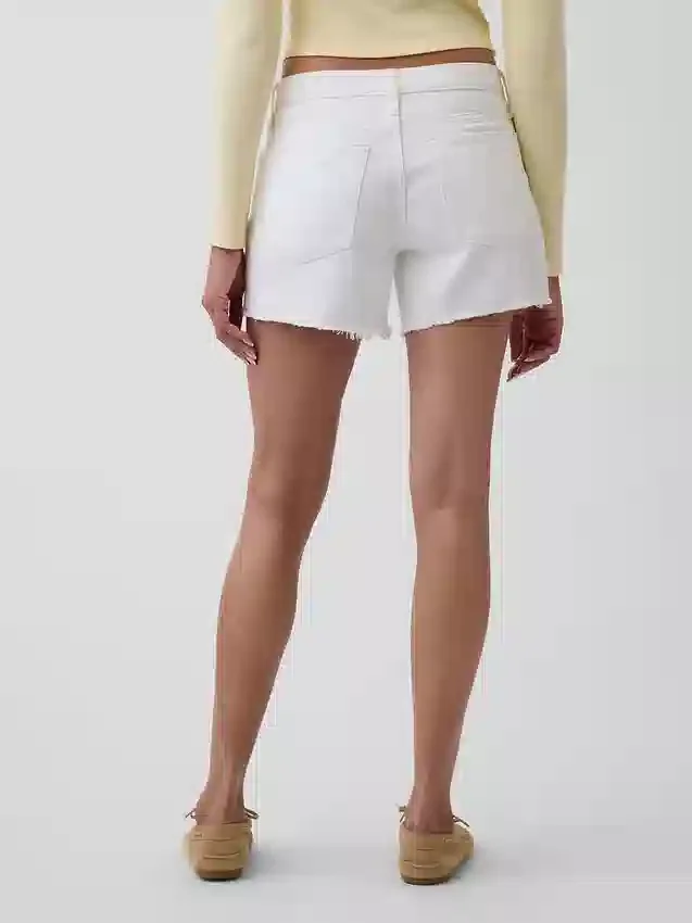 Pantalones cortos de talle medio ultrasuaves y holgados con bajo recortado de 4"