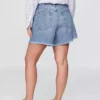 Pantalones cortos de talle medio ultrasuaves y holgados con bajo recortado de 4"