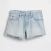 Pantalones cortos de talle medio ultrasuaves y holgados con bajo recortado de 4"