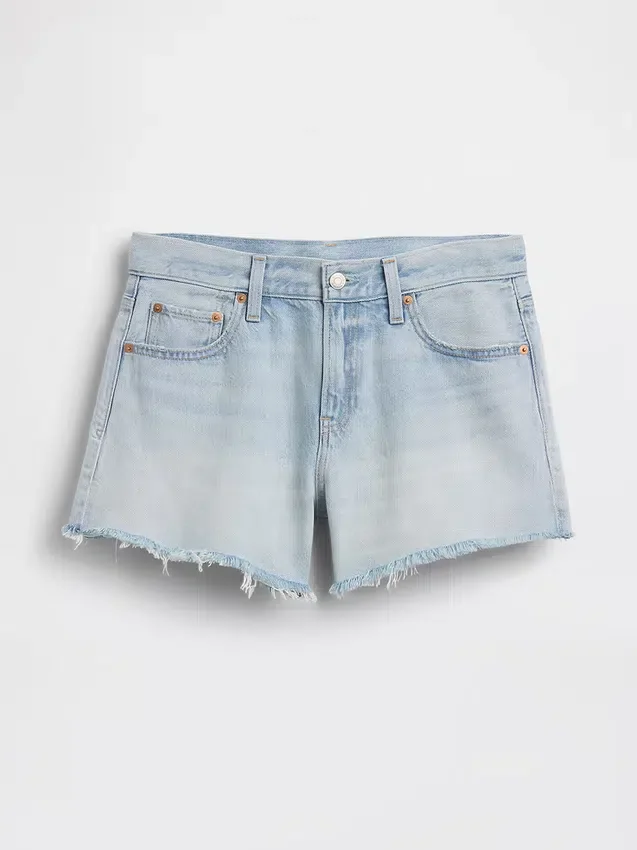 Pantalones cortos de talle medio ultrasuaves y holgados con bajo recortado de 4"