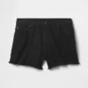 Pantalones cortos de talle medio ultrasuaves y holgados con bajo recortado de 4"