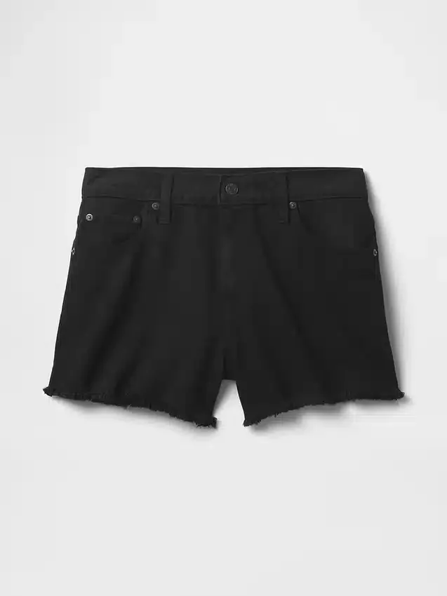 Pantalones cortos de talle medio ultrasuaves y holgados con bajo recortado de 4"