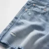 Pantalones cortos de talle medio ultrasuaves y holgados con bajo recortado de 4"