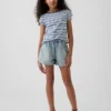 Pantalones cortos de vaquero de talle alto para niños