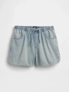 Pantalones cortos de vaquero de talle alto para niños