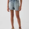Pantalones cortos de vaquero de talle alto para niños