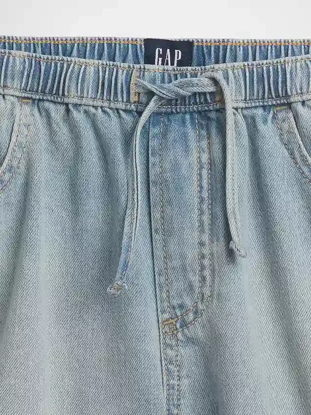 Pantalones cortos de vaquero de talle alto para niños