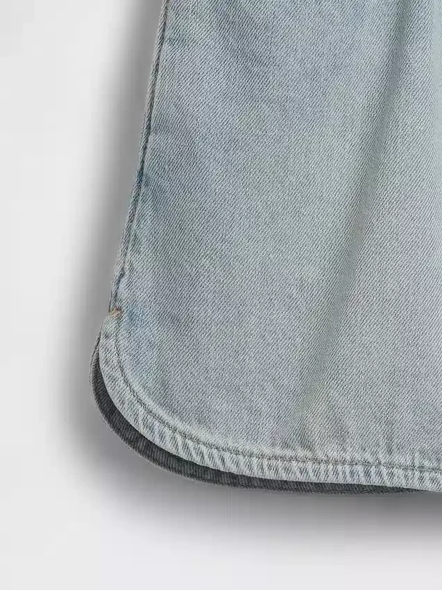 Pantalones cortos de vaquero de talle alto para niños