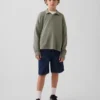 Pantalones cortos de vaquero holgados estilo carpintero para niños, inspirados en los años 90