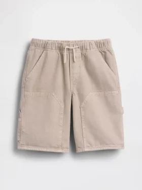 Pantalones cortos de vaquero holgados estilo carpintero para niños, inspirados en los años 90