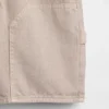 Pantalones cortos de vaquero holgados estilo carpintero para niños, inspirados en los años 90