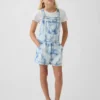 Pantalones cortos de vaquero tie-dye para niños, de corte holgado