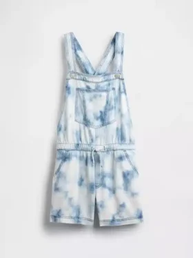 Pantalones cortos de vaquero tie-dye para niños, de corte holgado