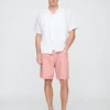 Pantalones cortos «Easy» de lino y algodón de 9"