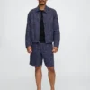 Pantalones cortos «Easy» de lino y algodón de 9"