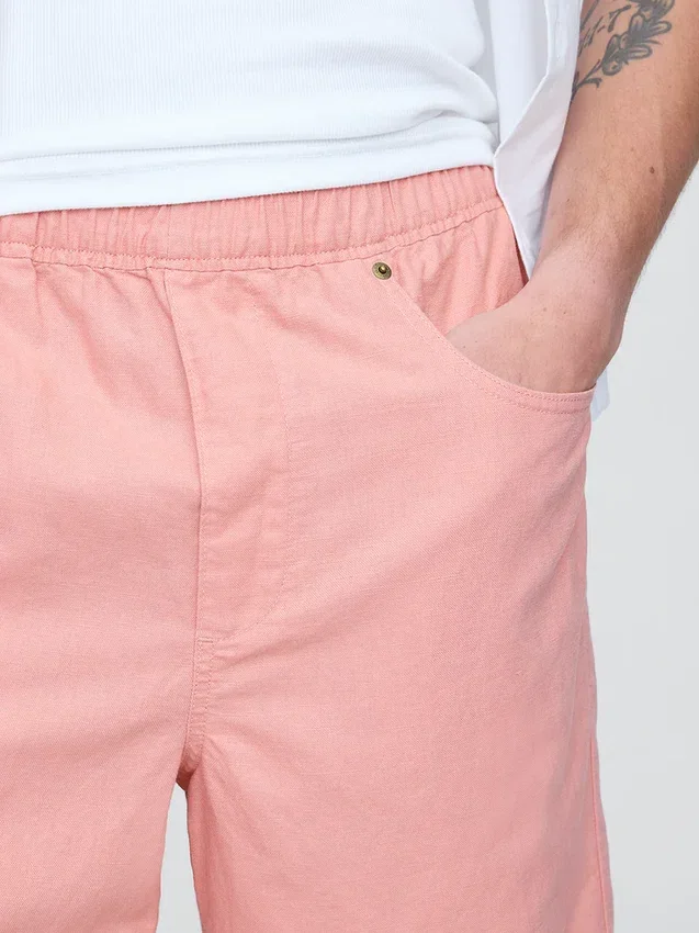 Pantalones cortos «Easy» de lino y algodón de 9"