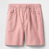 Pantalones cortos «Easy» de lino y algodón de 9"