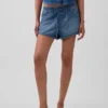 Pantalones cortos «Easy Dolphin» de denim ultrasuave de talle medio