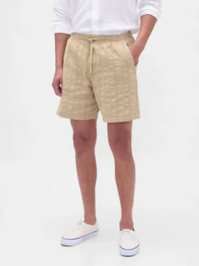 Pantalones cortos «Easy» texturizados de 7″