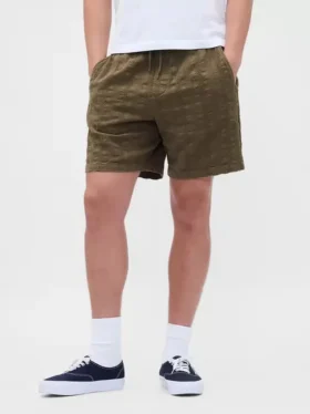 Pantalones cortos «Easy» texturizados de 7″