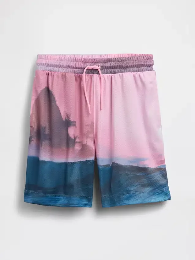 Pantalones cortos GapFit de malla reciclada de 6" para niños