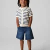 Pantalones cortos holgados de denim ultrasuaves para bebés y niños