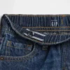 Pantalones cortos holgados de denim ultrasuaves para bebés y niños