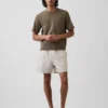 Pantalones cortos holgados de mezcla de lino de 5,5"