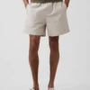 Pantalones cortos holgados de mezcla de lino de 5,5"