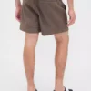 Pantalones cortos holgados de mezcla de lino de 5,5"