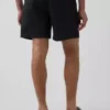 Pantalones cortos holgados de mezcla de lino de 5,5"