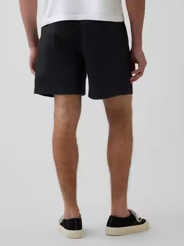 Pantalones cortos holgados de mezcla de lino de 5,5"