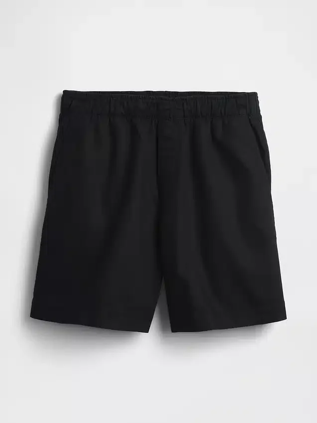 Pantalones cortos holgados de mezcla de lino de 5,5"