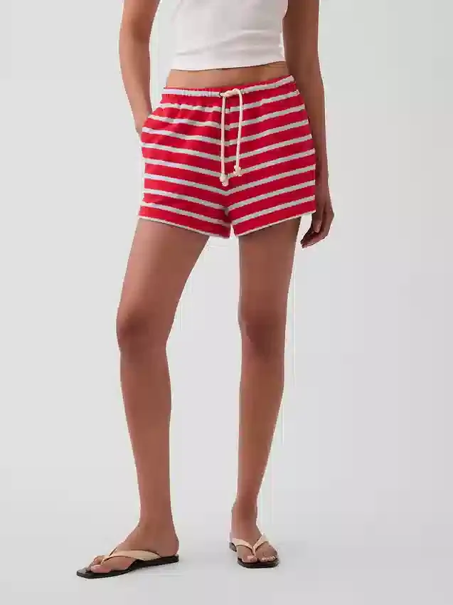 Pantalones cortos holgados de rizo de toalla de 3,5"