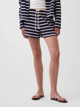 Pantalones cortos holgados de rizo de toalla de 3,5″