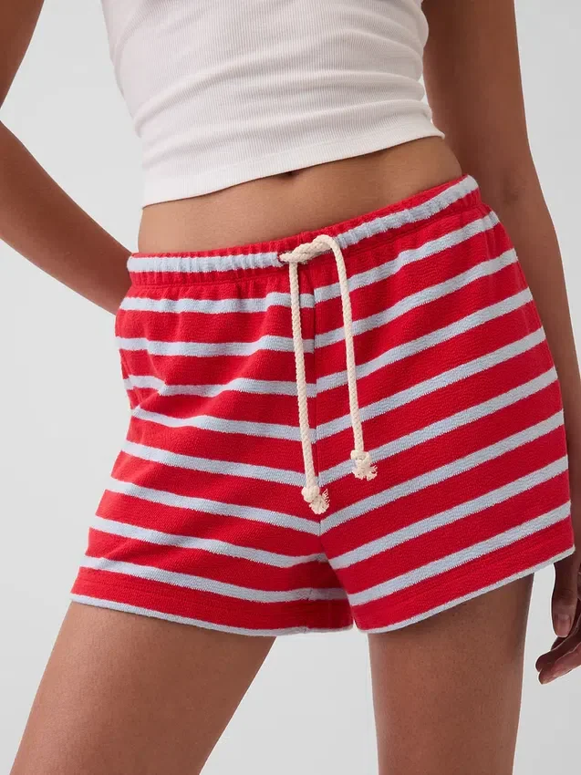 Pantalones cortos holgados de rizo de toalla de 3,5"