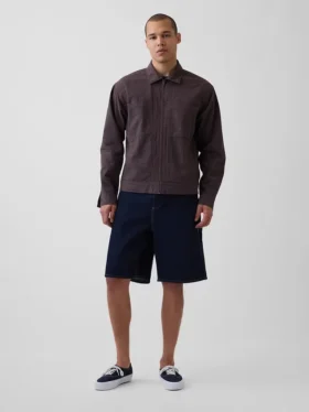 Pantalones cortos holgados de vaquero estilo carpintero de 10,5"
