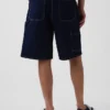 Pantalones cortos holgados de vaquero estilo carpintero de 10,5"