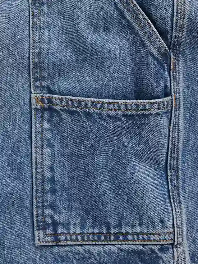 Pantalones cortos holgados de vaquero estilo carpintero de 10,5"